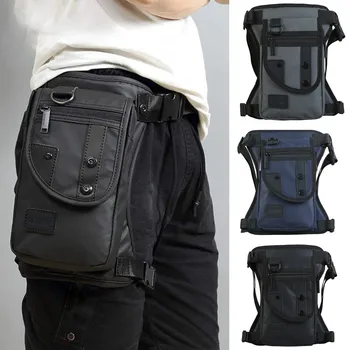GL Найлонови торбички с откидывающимися крака, модни поясная чанта на бедрата, богат на функции тактическа мъжки чанти-месинджър за езда
