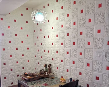 beibehang Водоустойчив самозалепващи триизмерни таван, декоративни полистирен тухлени тапети устойчиви на вода етикети тапети