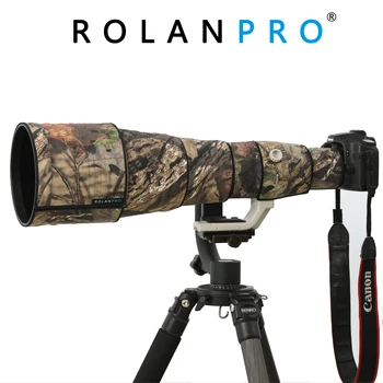 Обектив ROLANPRO водоустойчив камуфляжный калъф за обектив Canon EF 800mm F5.6 L IS USM, камуфляжный дъждобран, ръкав за очила, кобур за пистолети