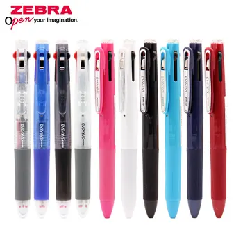 Гел химикалка ZEBRA SARASA J3J2 Трикольор 0,5 мм Многофункционална Училищна Дръжка Черни/Сини/Червени Мастила за презареждане на Сменяеми Канцеларски материали 1 бр.