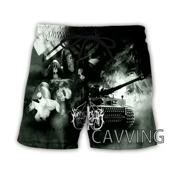 CAVVING Летни Плажни Шорти Marduk Band с 3D Принтом, Градинска Дрехи, бързо съхнещи Ежедневни Панталони, Спортни къси Панталони за Жени/мъже K02