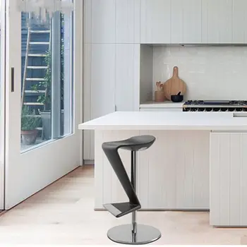 Модерни дизайнерски столове в скандинавски стил, столове от фибростъкло, бар столове с високи крака, бар столове от неръждаема стомана, клуб столове, кафе столове