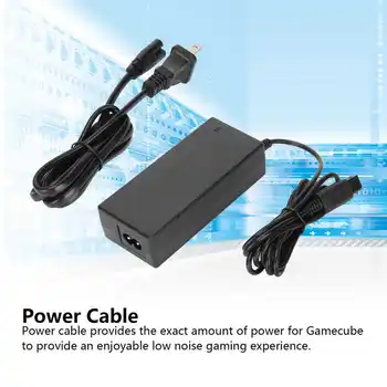 Захранване с променлив ток, за Gamecube, разменени захранващ адаптер за Gamecube конзола за NGC, штепсельная вилица САЩ 100-240 В гореща продажба