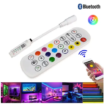 Led светлини RGB Bluetooth Контролер за led лента с цел синхронизиране на музика led контролер DC5V 12V
