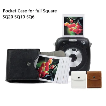 За Fujifilm Instax Mini Film Водоустойчива Чанта За Съхранение на Снимки от Изкуствена Кожа, Ръчен Калъф за Фотоапарат fuji Square SQ20 SQ10 SQ6