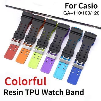 Взаимозаменяеми каишка от смола часовници Casio GD-100 GA-100/110/120/140/300/400/700, Мек Силиконов маншет за G8900 GR8900 GW8900