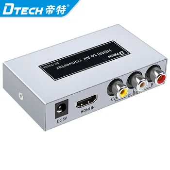 Аудио Видео Dtech Hdmi-RCA AV адаптер Конвертор 4K, hdmi-rca конвертор Аудио Видео Dtech Hdmi-RCA AV адаптер Конвертор 4K, hdmi-rca конвертор 1