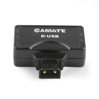 CAMVATE D-Tap P-Tap-конектор USB адаптер 5 за батерия на фотоапарат със златен и V-образно затваряне CAMVATE D-Tap P-Tap-конектор USB адаптер 5 за батерия на фотоапарат със златен и V-образно затваряне 2