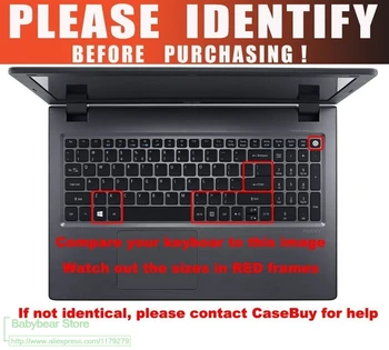 15 инча Ультратонкая Защитно покритие на клавиатурата от TPU за лаптоп Acer Aspire F15 F5-571T-569T F15 F5-573 F5-573G 15,6